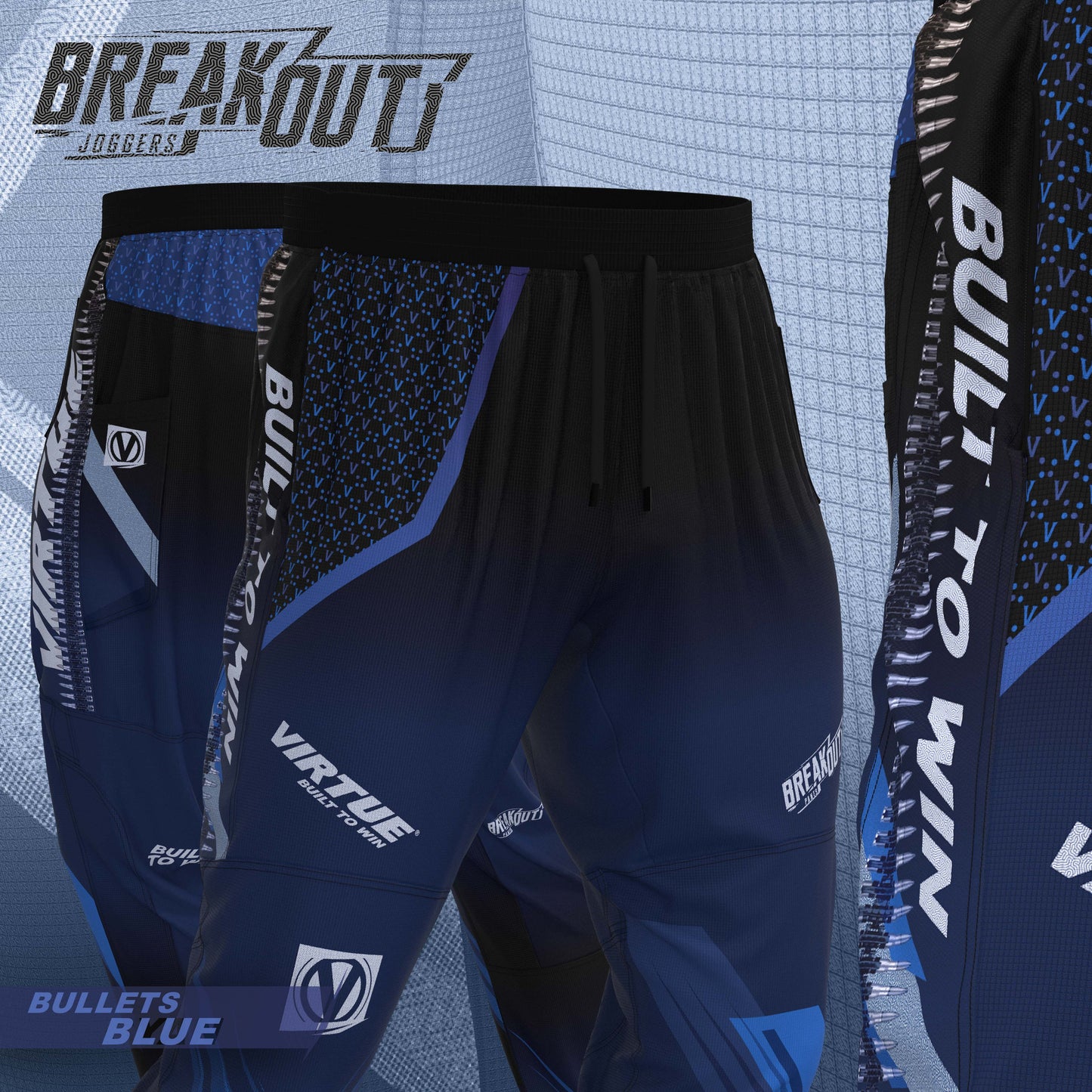 Virtue Breakout Jogger - Bullets Blue